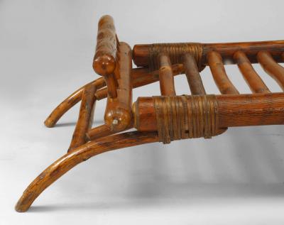 American Rustic Old Hickory Adjustable Chaise