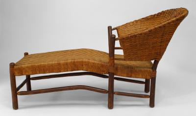 American Rustic Old Hickory Chaise Lounge