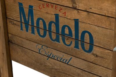 American Rustic Wooden Outdoor Modelo Cooler