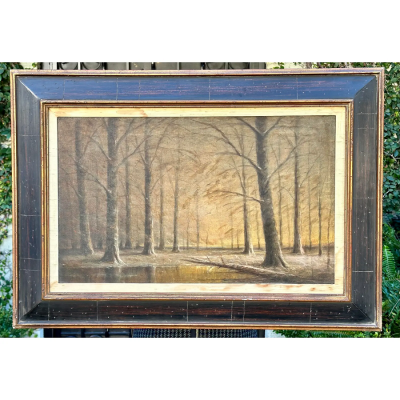 American School Landscape Oil Painting