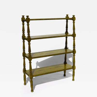 American Set of Walnut Four Tier Shelves