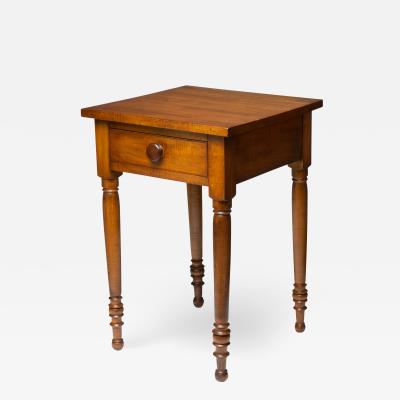 American Sheraton maple one drawer stand 1830