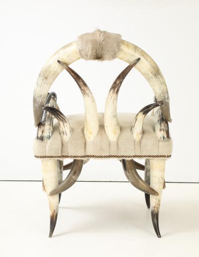 American Steerhorn Hide Chair