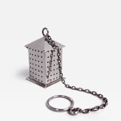 American Sterling Silver Novelty Hanging Lantern Tea Infuser