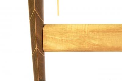 American Studio Made Walnut and Maple Coffee Table