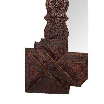 American Tramp Art Mirror