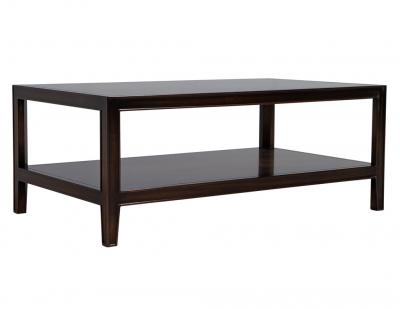 American Transitional Mahogany 2 Tier Coffee Table