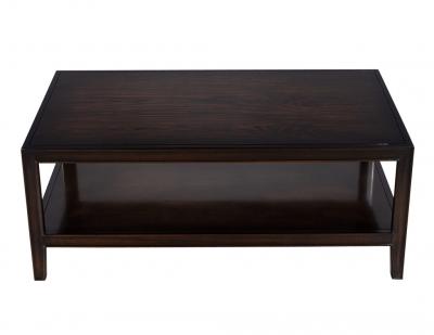 American Transitional Mahogany 2 Tier Coffee Table