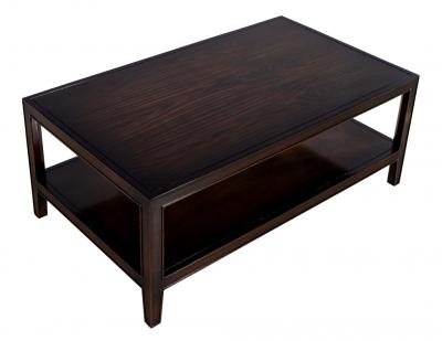 American Transitional Mahogany 2 Tier Coffee Table