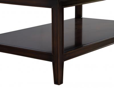 American Transitional Mahogany 2 Tier Coffee Table