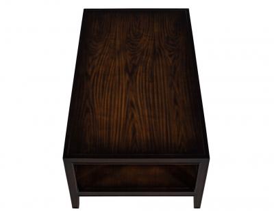 American Transitional Mahogany 2 Tier Coffee Table