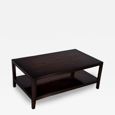 American Transitional Mahogany 2 Tier Coffee Table