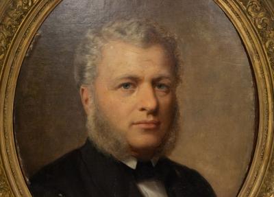 American Victorian Bearded Man Portrait