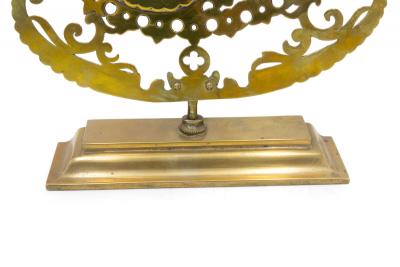 American Victorian Brass Filigree Picture Frame