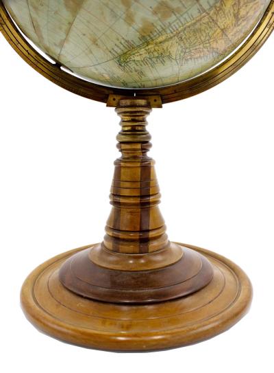 American Victorian Brass Meridian Globe