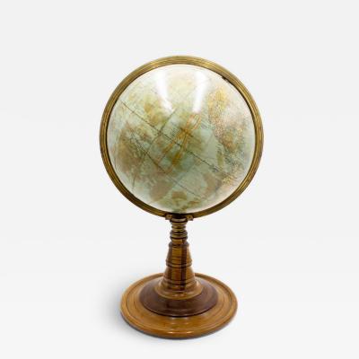 American Victorian Brass Meridian Globe