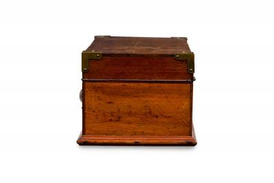 American Victorian Country style Brown Wooden Box
