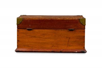 American Victorian Country style Brown Wooden Box