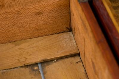 American Victorian Country style Brown Wooden Box
