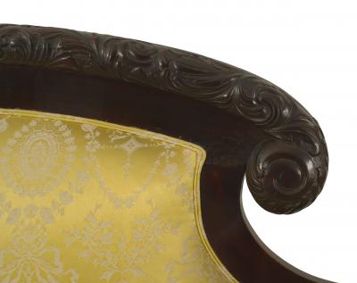 American Victorian Gold Upholstered Loveseat