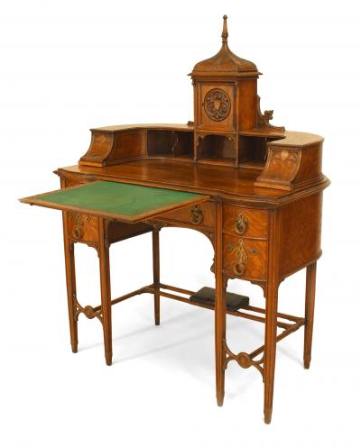 American Victorian Gothic Revival Carlton House Desk