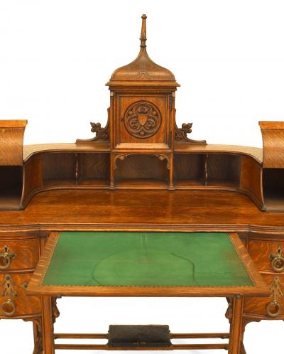 American Victorian Gothic Revival Carlton House Desk