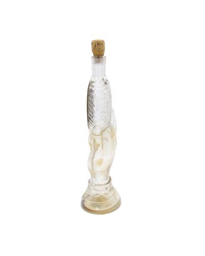 American Victorian Hand Shaped Glass Decanter