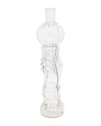 American Victorian Hand Shaped Glass Decanter