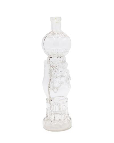American Victorian Hand Shaped Glass Decanter