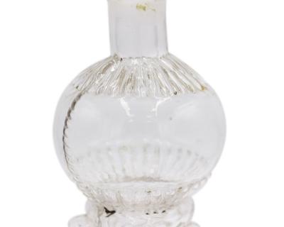 American Victorian Hand Shaped Glass Decanter