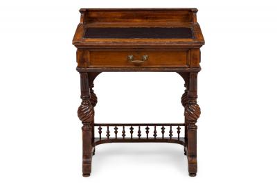 American Victorian Herts Brothers Slant Front Desk