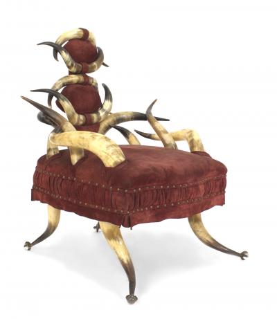 American Victorian Horn Arm Chair