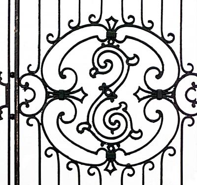 American Victorian Iron Filigree Gates