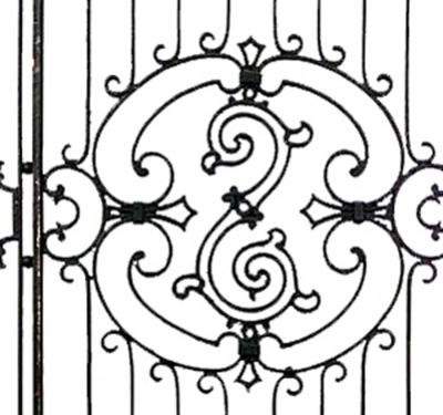 American Victorian Iron Filigree Gates