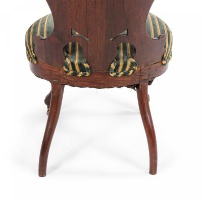 American Victorian Laminated Striped Side Chair