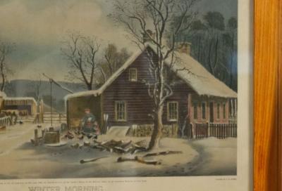 American Victorian Landscape of Winter Morning