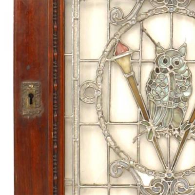 American Victorian Mahogany Owl Window