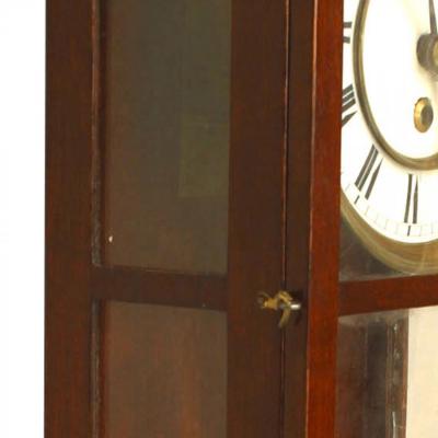 American Victorian Mahogany Wall Clock