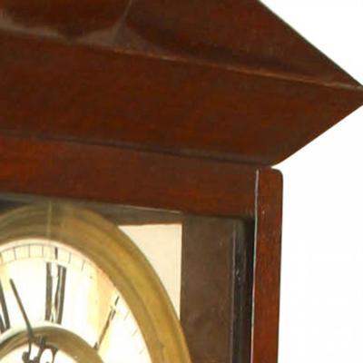 American Victorian Mahogany Wall Clock