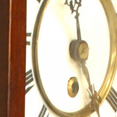 American Victorian Mahogany Wall Clock