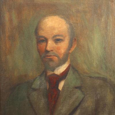 American Victorian Man with Beard Portrait