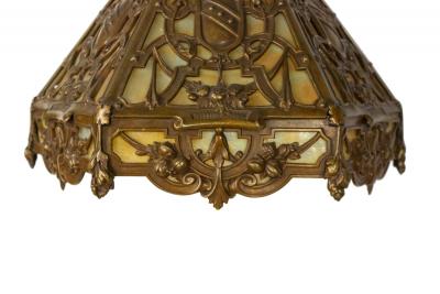 American Victorian Monumental Bronze Double Student Lamp
