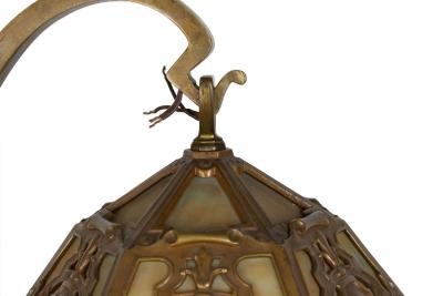 American Victorian Monumental Bronze Double Student Lamp