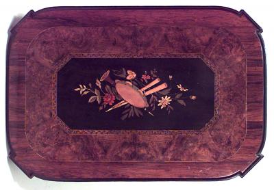 American Victorian Rosewood Center Table