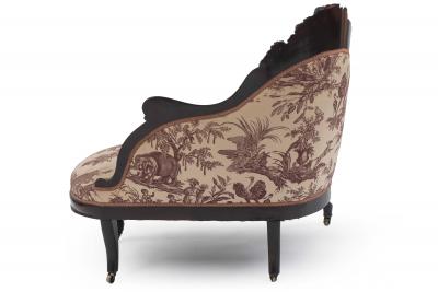 American Victorian Rosewood Recamier