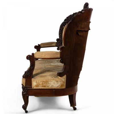 American Victorian Rosewood Settee