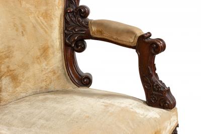 American Victorian Rosewood Settee