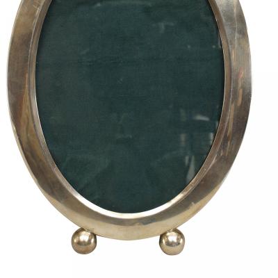 American Victorian Silver Oval Picture Frame