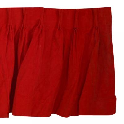 American Victorian Style Crimson Velvet Valance