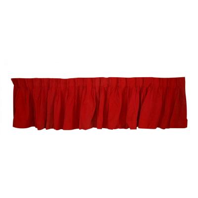 American Victorian Style Crimson Velvet Valance